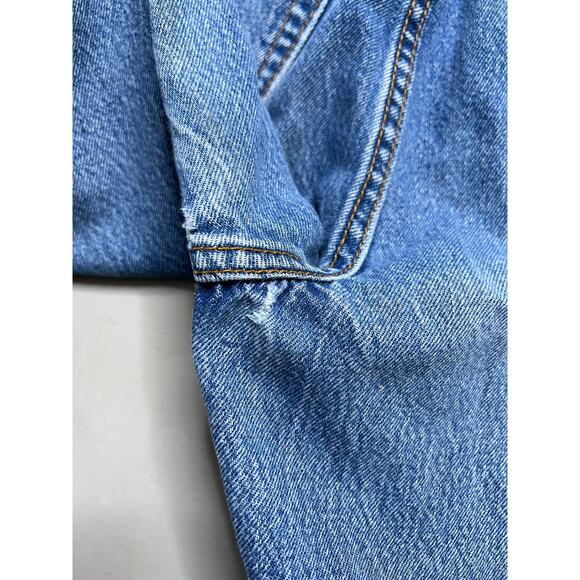 Vintage Levi’s 501 Jeans Women’s Size 9 USA Button Fly 90s Distressed Hem 25x28 - Picture 6 of 16